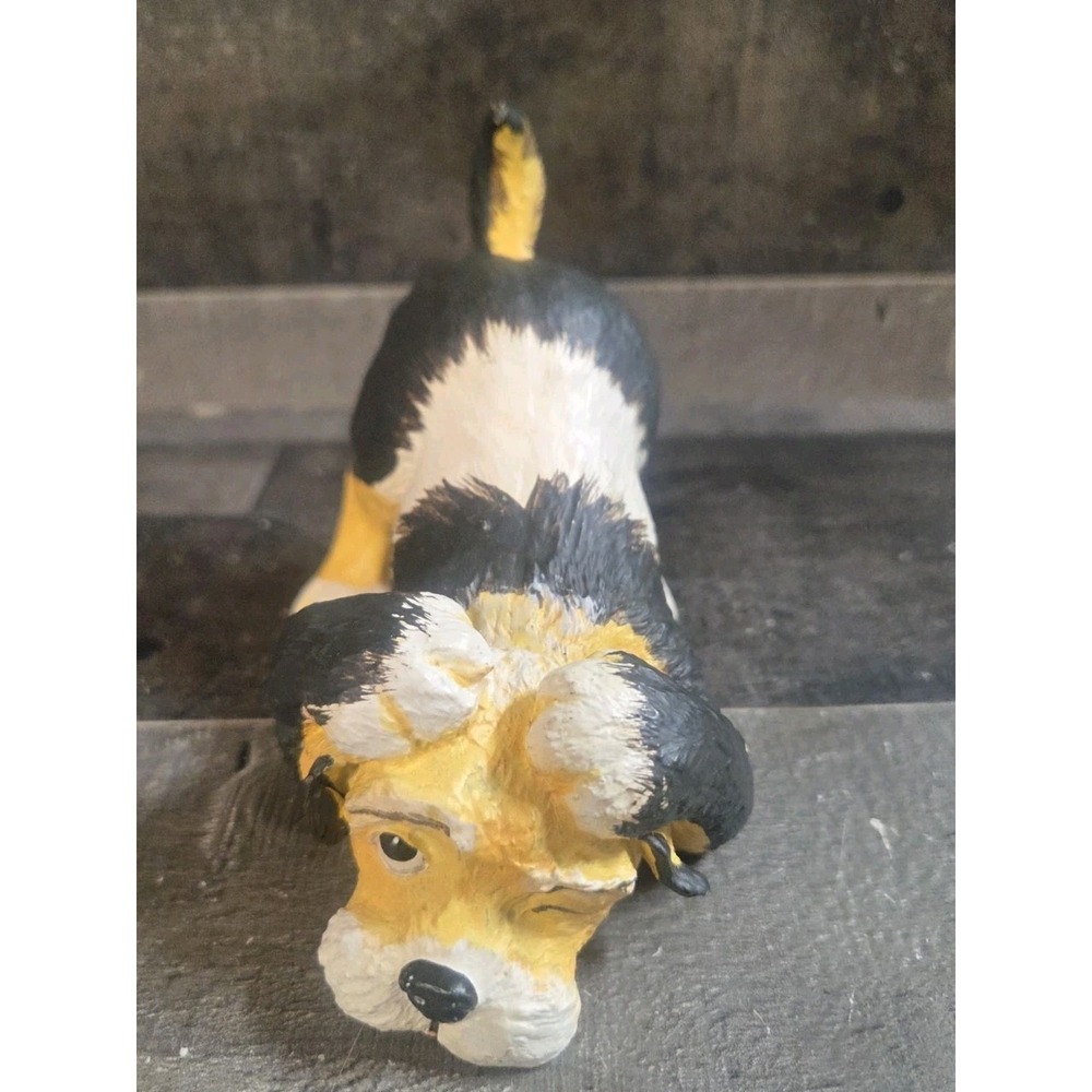 Vintage Playful Dog Figurine Resin Adorable 4"H - Picture 2 of 6